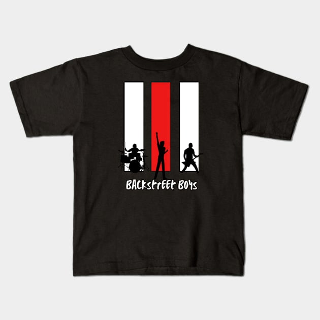 three boy Backstreet Boys vintage Kids T-Shirt by anubis official